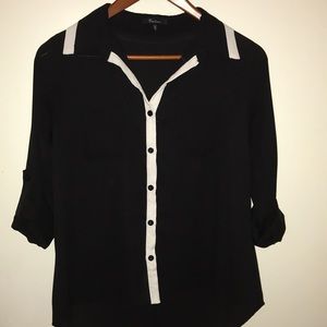 Black & White blouse